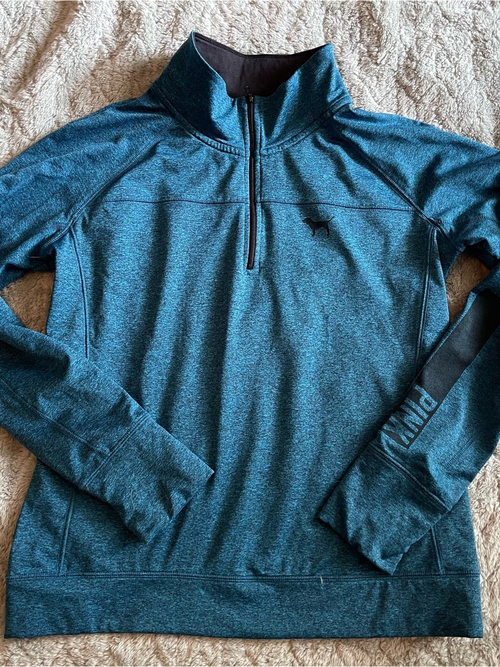 Women’s PINK Half Zip Shirt Size Large